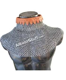 6 in 1 Ring Medieval Chain Mail Collar High Neck